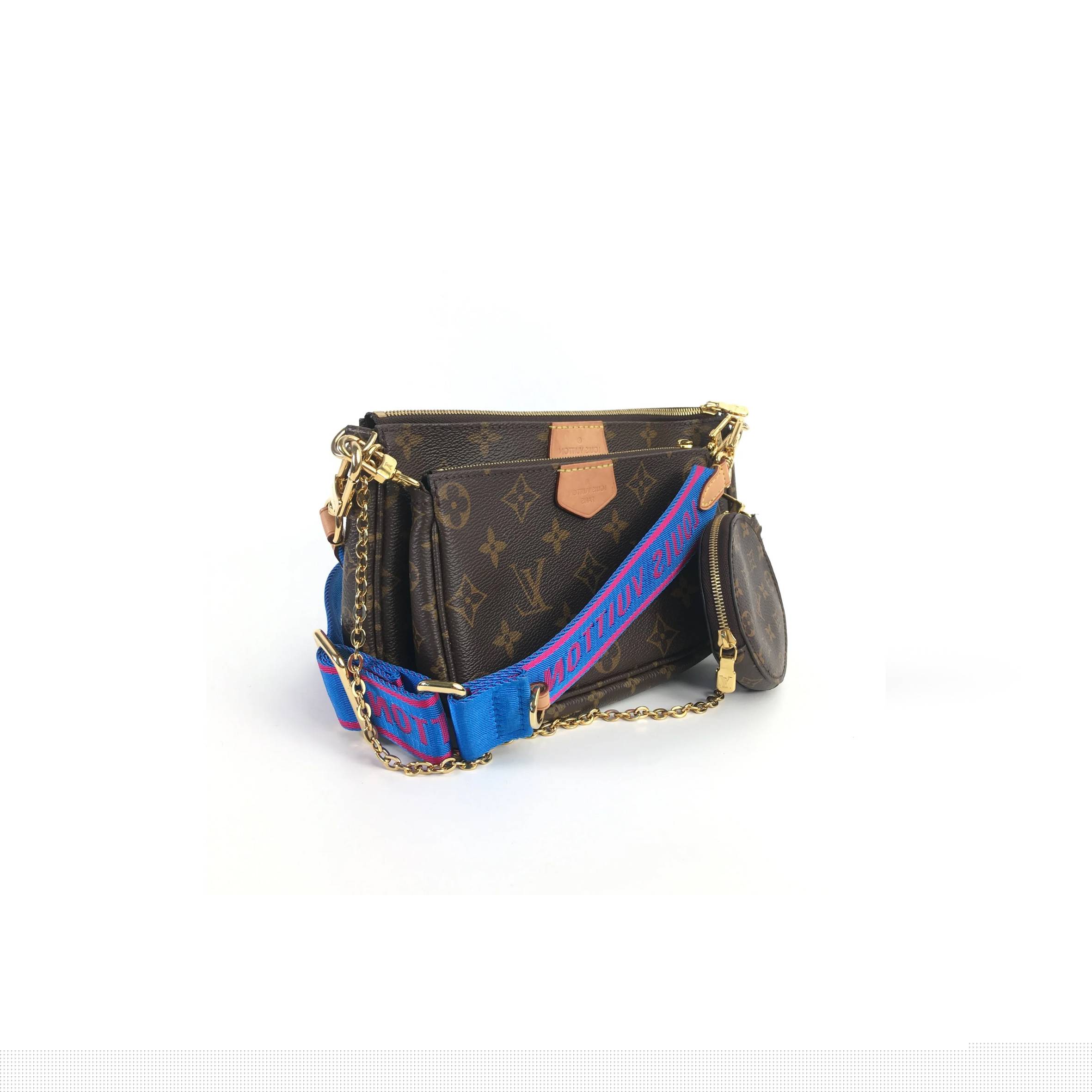 LOUIS VUITTON MASTER MULTI POCHETTE ACCESSOIRES-BLUE  M44823 (24*13*4.5cm)